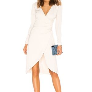 LPA Cream Long Sleeve Dress